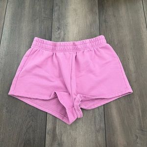 Pink cotton shorts